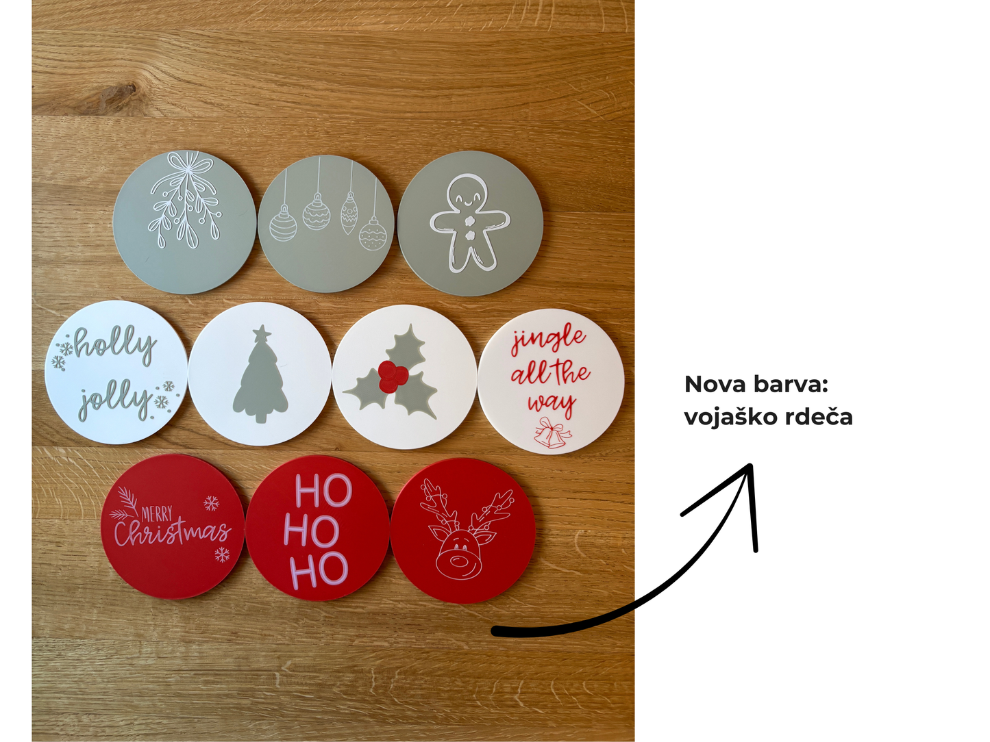 Božični podstavki za skodelice