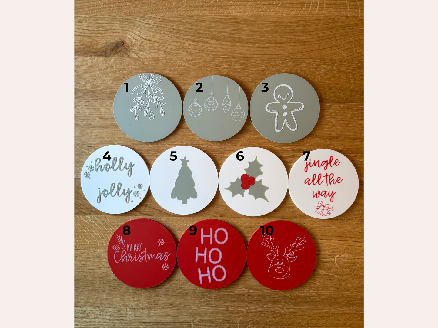 Božični podstavki za skodelice